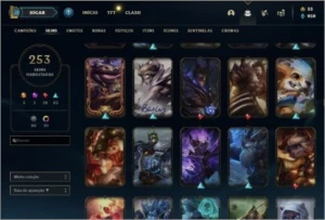 Conta lol plat 4 253 skins com ahri prestígio - League of Legends
