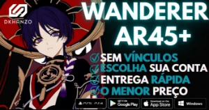 ✨Genshin Impact conta com wanderer/Scaramouche AR45+✨