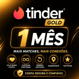 Tinder Gold Ouro | 1 Mês 30 Dias Mensal - Vip