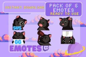 Gatinhos fofinhos emotes (Twitch) - Serviços Digitais