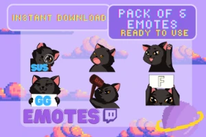 Gatinhos fofinhos emotes (Twitch) - Serviços Digitais