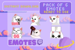 Gatinhos fofinhos emotes (Twitch)