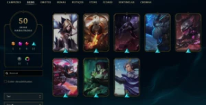 Conta League of Legends Full Acesso - 90 Champs e 50 Skins LOL