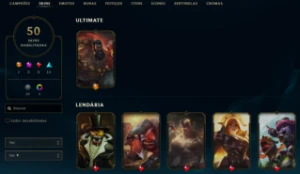 Conta League of Legends Full Acesso - 90 Champs e 50 Skins LOL