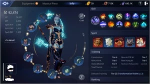 Vendo conta lvl 76 com guild = 96k CP - MIR4