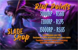 15k De Riot Points na sua conta - League of Legends LOL