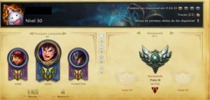 CONTA PRATA 3 (60 PDL) , (922 MMR) - League of Legends LOL