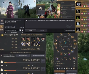Conta de Black Desert com Bússola Pot de HP 8bi na conta.