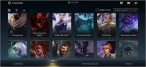 Conta Wild Rift 11 skins e 104 skins no lol de pc diamante 4 - League of Legends: Wild Rift LOL WR