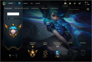 CONTA  GOLD IV  MMR ALTO - League of Legends LOL