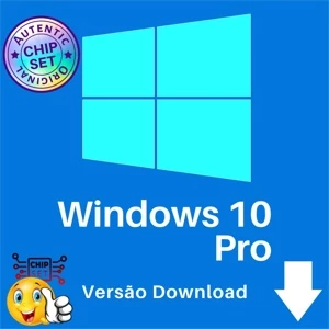 Licença Windows 10 Pro Chave Original Ativa Online Vitalíci - Softwares e Licenças