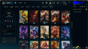 Conta NFA League of Legends 63skins lvl 213 LOL