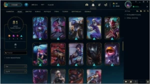 Conta League of Legends 81 skins P4 + Brinde! LOL