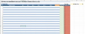 Planilha Diário De Classe Professor Média E Ranking Top 10 - Planilhas e Dashboards