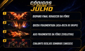 [Promoção] Códigos Ff - Tokens, Aug Evolutiva, Disparo e +