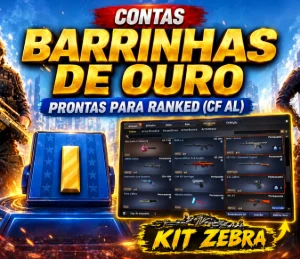 Conta barrinha de ouro + kit zebra - Crossfire