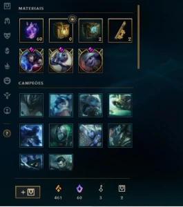 conta sem email verificado 200 skins e 2400 de rp - League of Legends LOL