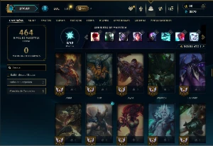 Unranked com 125 Champs e 30 Skins ( JG / TOP / MID ) - League of Legends LOL