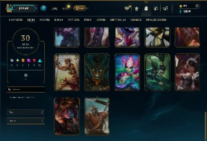 Unranked com 125 Champs e 30 Skins ( JG / TOP / MID ) - League of Legends LOL