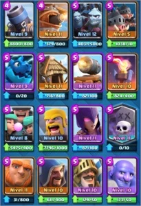 Conta Clash Royale Nível 13, máximo de troféus 5203