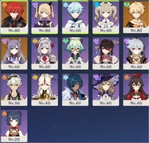 Vendo diluc + keqing + arma 5 - Genshin Impact