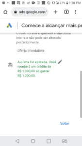 Conta google ads + E-mail - Emails