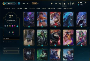 Mestre e Diamante 1 Flex com 110 Champs e 27 Skins - League of Legends LOL
