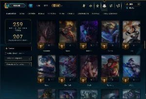 Mestre e Diamante 1 Flex com 110 Champs e 27 Skins - League of Legends LOL