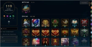 LOL CONTA OURO, TODOS OS CHAMPS + 83 SKINS - League of Legends