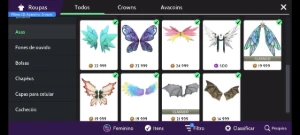 Conta Rica De Avakin Life Unisex Com Muitos Itens Em Crowns