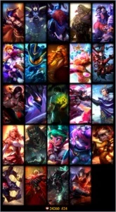Conta league of legends 44 champs level 76 + 24 skins. LOL