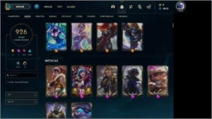 CONTA LEAGUE OF LEGENDS, 926 SKINS, COMPLETA LOL