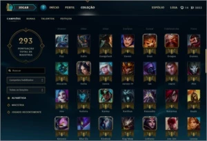 Vendo Conto no LOL gold 4 com 4 skin vitoriosa - League of Legends