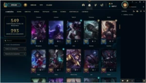 CONTA LEAGUE OF LEGENDS LOL