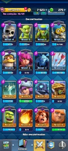 Conta de Clash 600 troféus - Clash Royale