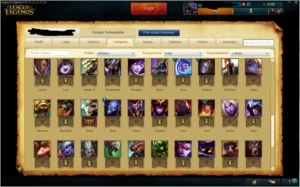 Conta League Of legends LOL