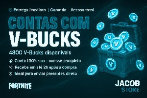 🎮 Fortnite | Conta com 4.800 V-Bucks | Full Acesso + Promo