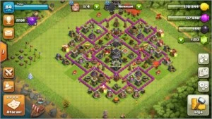 conta cv9 com 1300 gemas e casa do construtor nivel7 - Clash of Clans