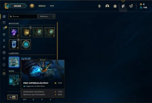 Conta platina 4 com 40 Champs e 6 Skins - League of Legends LOL