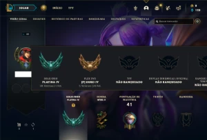 Conta platina 4 com 40 Champs e 6 Skins - League of Legends LOL