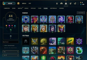 Conta platina 4 com 40 Champs e 6 Skins - League of Legends LOL