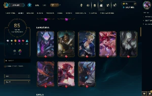conta lol diamante 4 full acesso TODOS os champs 85 skins - League of Legends