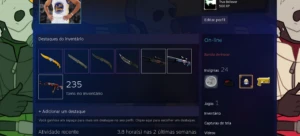 Conta de cs com trade ban 6k+ em skins - Counter Strike