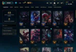 Esmeralda 2 com 60 Champs e 3 Skins - League of Legends LOL