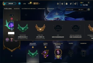 Esmeralda 2 com 60 Champs e 3 Skins - League of Legends LOL