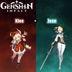 Conta Genshin Impact AR 7 com Klee e Jean ⭐