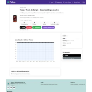Script PHP sistema divulgação de Links Telegram - Others