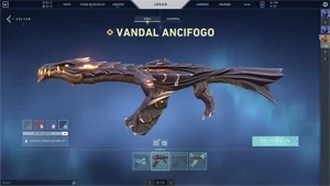 CONTA VALORANT - VANDAL ANCIFOG0, KARAMBIT SAQUEADOR, LEQUE+