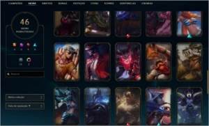CONTA PRATA 1 COM 46 SKINS E 130 CHAMPS - League of Legends LOL