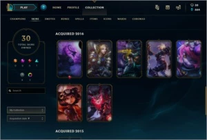 Conta Lol / Gold 1 / 61 Champs / 30 Skins - League of Legends